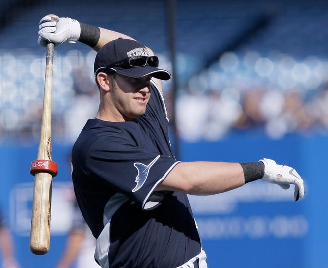 Evan Longoria and the surprising Tampa Bay Rays open the official second half of the season against Toronto on Friday.