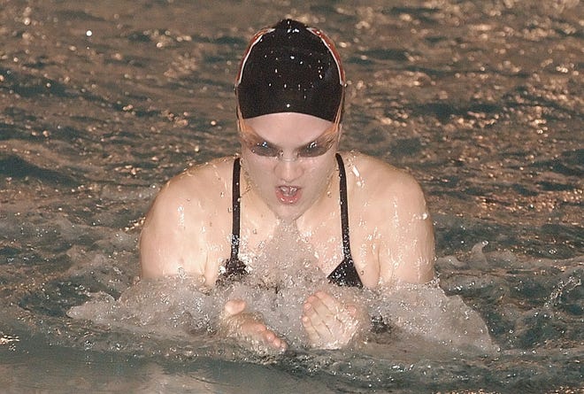 Eliza Butts was one of three former Weston High swimmers to take part in the Olympic Swimming Trials earlier this month.