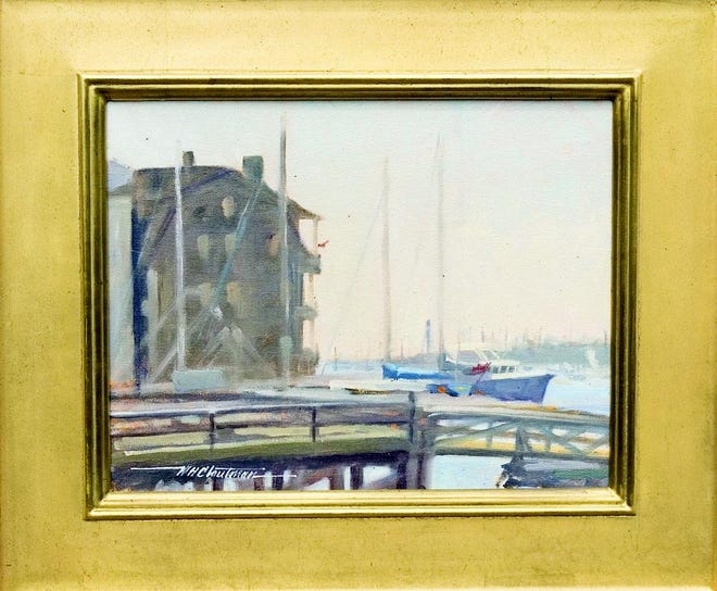 ‘View From Tucker’s Wharf,’ an oil painting by William Cloutman, won Best of Show in Painting the Town, judged after the Marblehead Festival of Arts Awards Night.