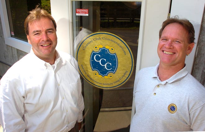 Mark Forrester, left, and Jim Liedtka are the founders of Country Club Communications.