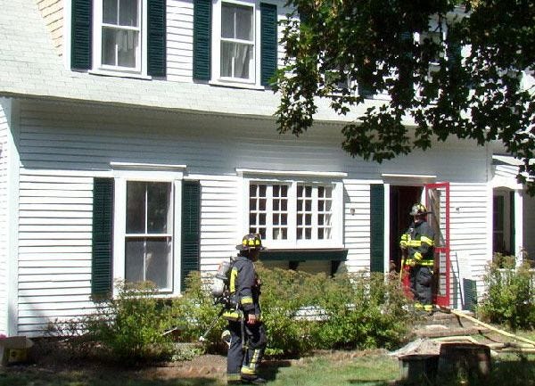 Firefighters were twice called to the home at 171 Belmont Road in West Harwich yesterday to deal with fires in the home’s walls caused by a short-circuit in the electrical wiring.