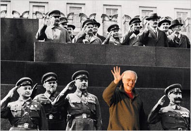 BACK IN THE U.S.S.R. Grandpa always wanted to visit the Soviet Union (circa May Day, 1937), and with some digital help, it’s almost as if he’s there.