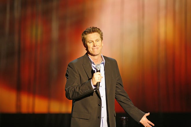 Brian Regan brings his disarming breed of comedy to the South Shore Music Circus in Cohasset on Sunday.