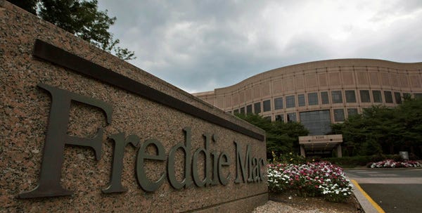 With a dark cloud hanging over the future of Freddie Mac and Fannie Mae, the mortgage companies are taking a beating on Wall Street.