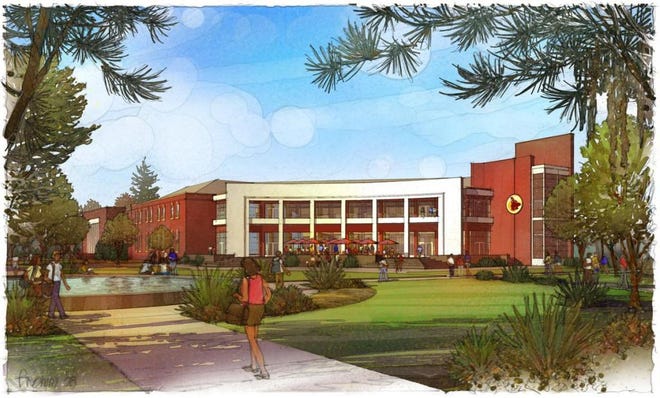 An artist's rendering of the new student life center planned for Armstrong Atlantic State University. (Special to the Savannah Morning News)