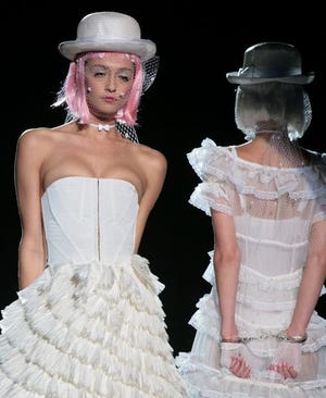 The Betsey Johnson spring 2009 collection is modeled during Fashion Week in New York on Tuesday, Sept. 9, 2008.