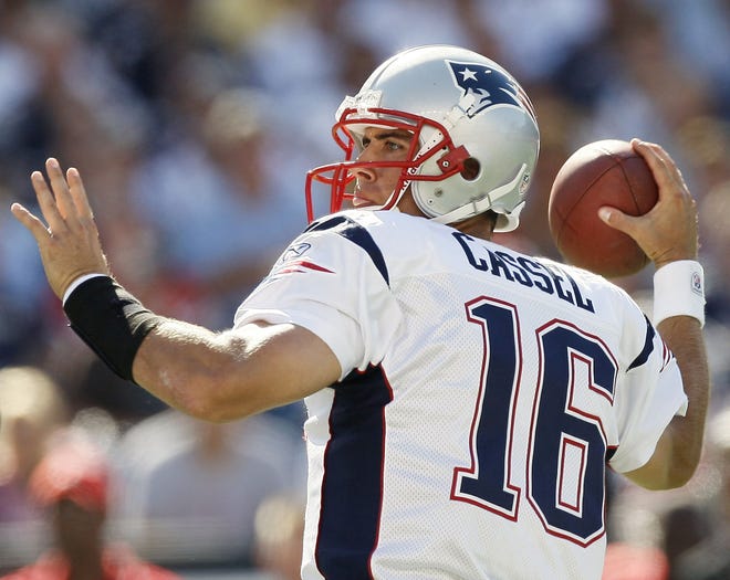 Patriots quarterback Matt Cassel.
