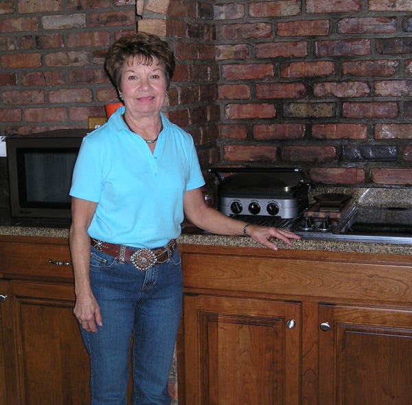 Maribeth Vandersnick is shown in the kitchen of her Atkinson home.