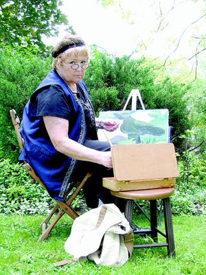 Kathy Morris portrays Canadian artist Emily Carr in a one-woman play she wrote, “Emily Carr and the Elephant.” It will premiere Friday evening at All Things Art in Canandaigua.