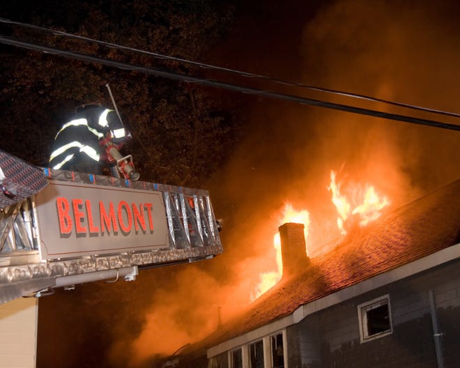 Belmont firefighters put out a Flett Road home fire last week.