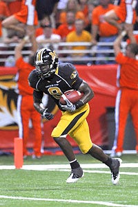 Missouri's Jeremy Maclin is averaging 31 yards per kickoff return, giving the Tigers' offense good field position for each possession.
