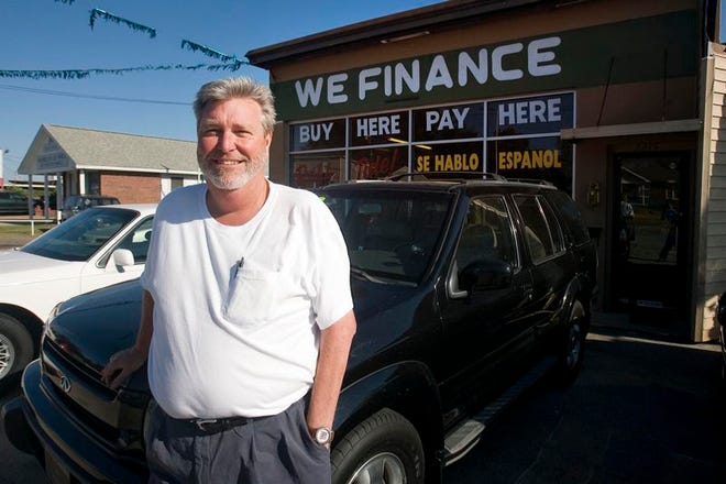 Randy Rogers, owner of Randy Rogers Auto Sales, was photographed at his 15th St. location in Tuscaloosa .