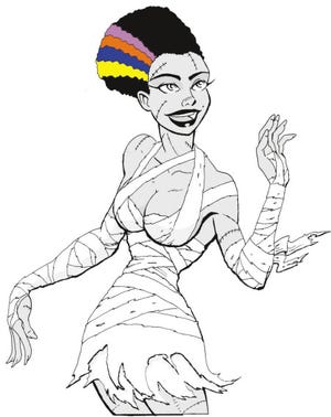 Illustration by Dan Drew from “Gay Bride of Frankenstein,” which is coming to the Players’ Ring in Portsmouth on Oct. 16.
