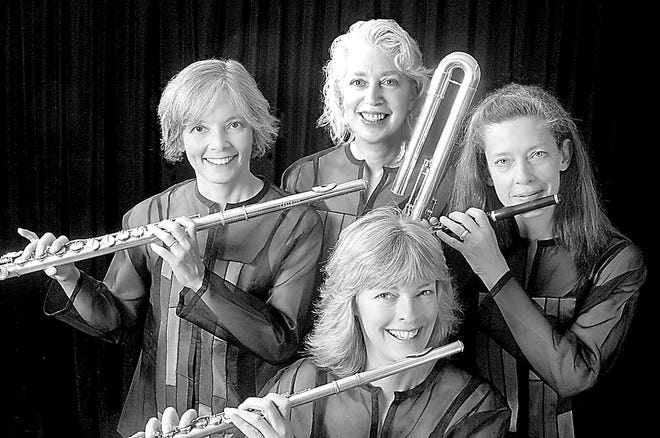 The Flute Force, composed of Rie Schmidt, Wendy Stern, Elizabeth Brown and Sheryl Henze, will be in concert at 8 p.m. Oct. 18 at St. Andrew’s Episcopal Church in South Fallsburg.