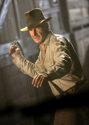 Harrison Ford dons the fedora again in “Indiana Jones and the Kingdom of the Crystal Skull,” available on DVD Tuesday.