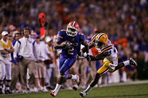 Always a step ahead: Florida freshman Jeff Demps ran for 129 yards against LSU on Saturday night, helping the Gators dictate the game's tempo and fly past the defending national champions with relative ease. Florida heads into a bye week ranked No. 5 after the 51-21 triumph.