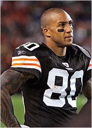 The Browns’ Kellen Winslow had his second staph infection in three years.