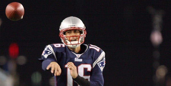 Matt Cassel, throwing a pass against the Denver Broncos, has an unexpected starting role for the New England Patriots.