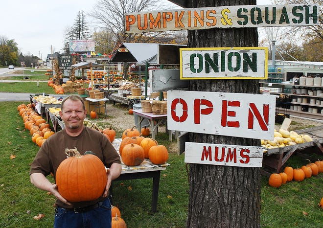 Jim Ellis, owner of Huron Farm Market on U.S. 20 near Eleroy, says the business has a lot of return customers from the area as well as those on a weekend getaway.