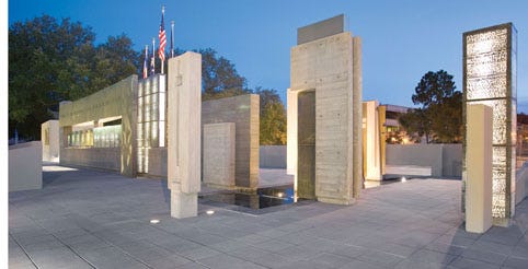AWARD-WINNING MEMORIAL...The Iberville Parish Veteran’s Memorial, which honors the parish’s war veterans, is itself garnering honors even before it’s opening on Tuesday, November 11. In its recent design competition, the Louisiana chapter of the American Association of Architects has presented the memorial’s architects, Grace & Hebert, with a prestigious honor award.