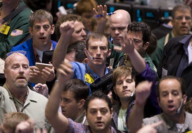 Traders buy and sell crude oil options at the New York Mercantile Exchange.