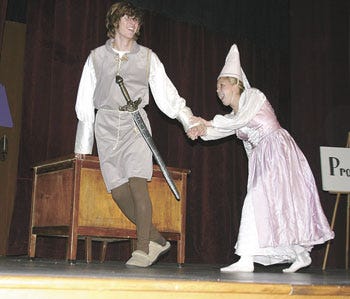 Chaucer might not recognize his own Canterbury Tales, but the naughty knight and the fair lady have a fun spot in the story performed by Bronson High School students.