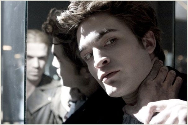 Cam Gigandet as James and Robert Pattinson as Edward in "Twilight."