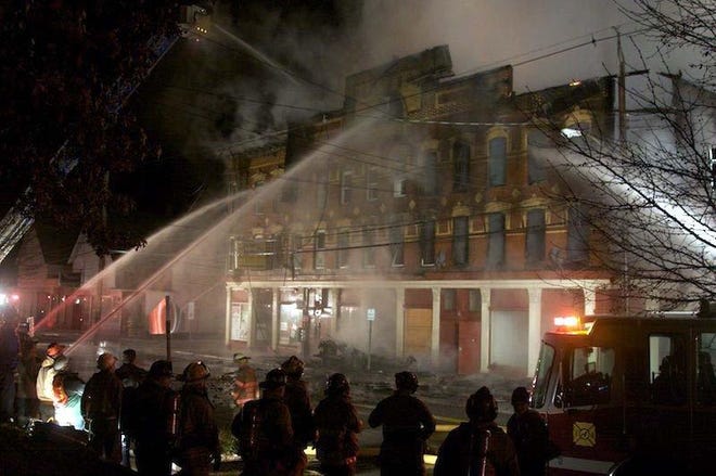An overnight fire has done significant damage to a 100-year-old building on Central Avenue in Norwich. The building, at 231 Central Avenue, is the home of the Sunnyside Farms store.