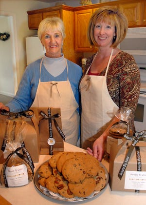 Sweets by June co-owners June Thorburn, left, and daughter Lisa Novello of Southborough are cooking up some sweet treats for sale.
