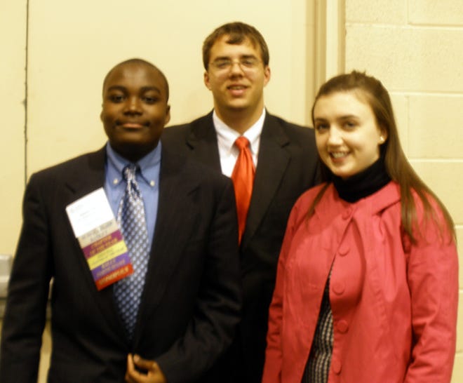 Brandon Cody, Jeremy Myers and Meredith Lamb attended the Future Business Leaders of America Fall Leadership Conference held Nov. 21-22 at the Classic Center in Athens.