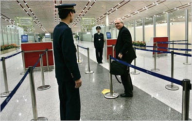 Christopher R. Hill, the American negotiator, prepared to leave Beijing after four days of talks.