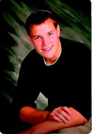 Eric Kontowicz's senior picture. He graduated from Zeeland East High School in 2008.