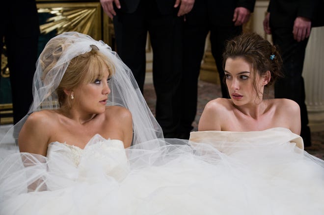 Kate Hudson and Anne Hathaway star in "Bride Wars."