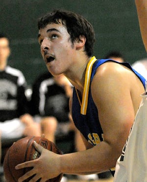 Assabet's Jeremy Viera looks for his shot during the Aztecs' win over Hudson Catholic.