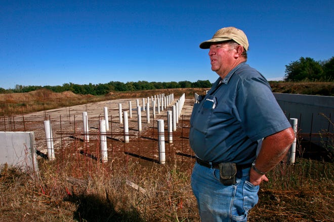 The site of Robert Young's hog farm expansion sat undevelopment for more than a year because of an injunction by opponents to the operation file/Justin L. Fowler/The State Journal-Register