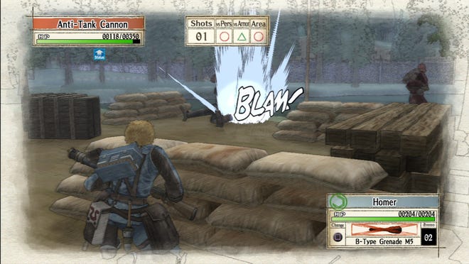 In Sega's "Valkyria Chronicles," soldiers in an alternate Europe fight off an enemy invasion.