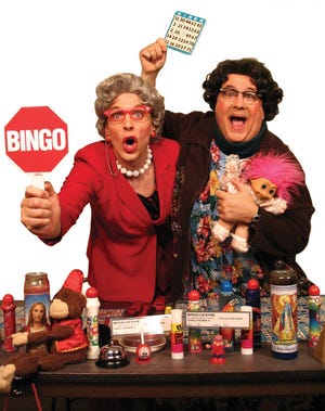 Shane Partlow and Rowan Joseph star in “The Queen of Bingo” at The Company Theater Feb. 7.
