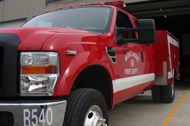 Montague Fire Department’s new Ford F350 Resue seen at left is used on 85 percent of emergency calls in Montague.