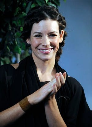 Evangeline Lilly, who plays Kate on the "Lost" television program, is interviewed in New York, Tuesday Jan. 27, 2009.