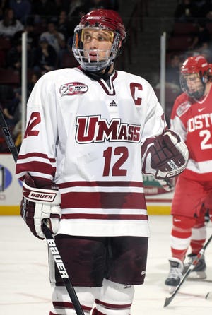 Brockton's Cory Quirk has been a reliable and productive hockey player at the University of Massachusetts. The senior co-captain has compiled 95 points with 40 goals and 55 assists while appearing in all 139 games during his career in Amherst since arriving in 2005.