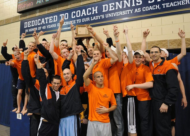 The Hope College men's swim team won the 2009 MIAA Championship Saturday in South Bend, Ind.