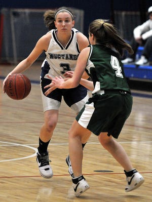 Medway's Katy Howard runs a play on Thursday against Westwood.