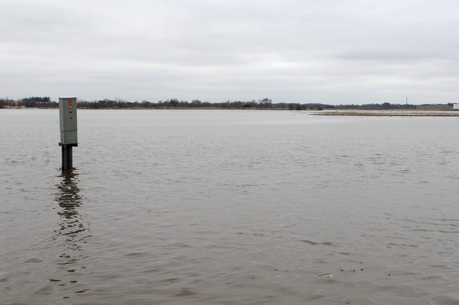 Acres of farmland on Freeport's southeast side sit underwater. Area flooding could get worse with more rain on the way.