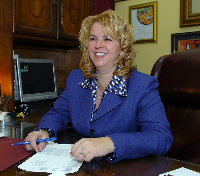 State Rep. Jennifer Callahan in her office