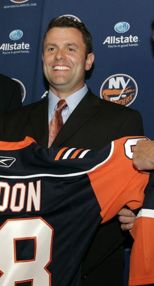 Easton's Scott Gordon has reason to smile this season as head coach of the New York Islanders.