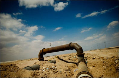 Pipelines to mines siphon water from some of the driest towns on earth, in northern Chile.