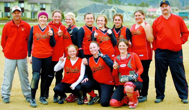 The champions: Yreka’s JV softball team won their tournament for the second straight year.