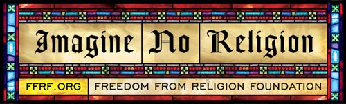 The Freedom From Religion Foundation will erect an "Imagine No Religion" billboard in Topeka on Friday.