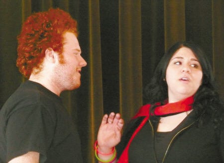Miles Burns, left, is Aeneas and Amal El-Shrafi is Dido in the Portsmouth Pro Musica production of “Dido and Aeneas.”