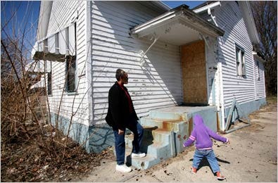 Mercy James’s rental property in South Bend, Ind., was in foreclosure, but a sheriff’s sale was canceled at the last minute.